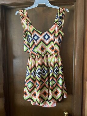 Bar III Aztec Print Mini Dress